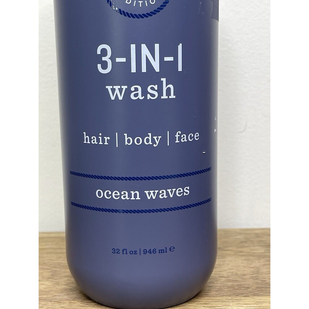 Tommy Bahama Premium 3-in-1 Hair Body & Face Wash - Ocean Waves - Jumbo 32 oz - Picture 2 of 4